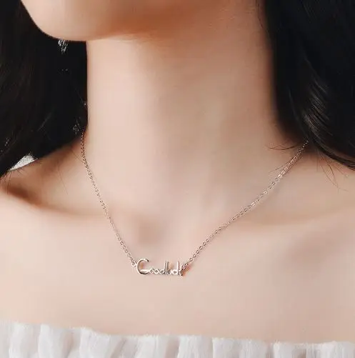Подвеска goodluck в Корейском стиле модная цепочка для ключицы аксессуары ожерелье