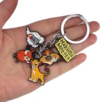 lb2709 the lion king keychains cute cartoon key ring women lovely bag keychain animal new key accessories