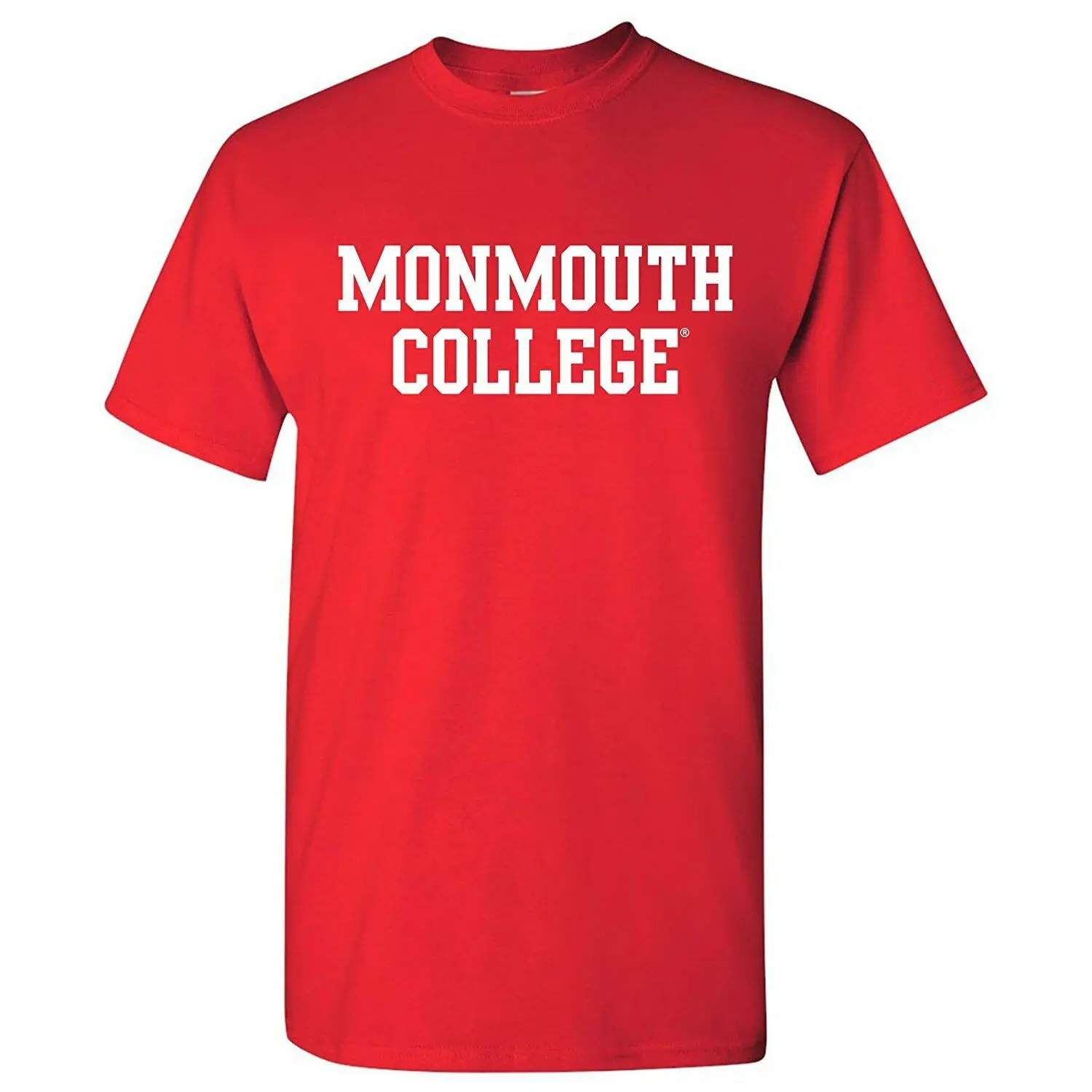 Basic Block Monmouth college Scots Лицензированная Мужская футболка унисекс красная| |