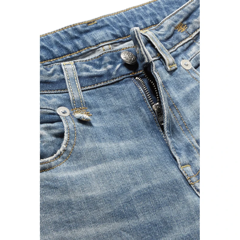 Весна-лето 2020 женские джинсовые брюки Стрейчевые прямые джинсы | Женская одежда