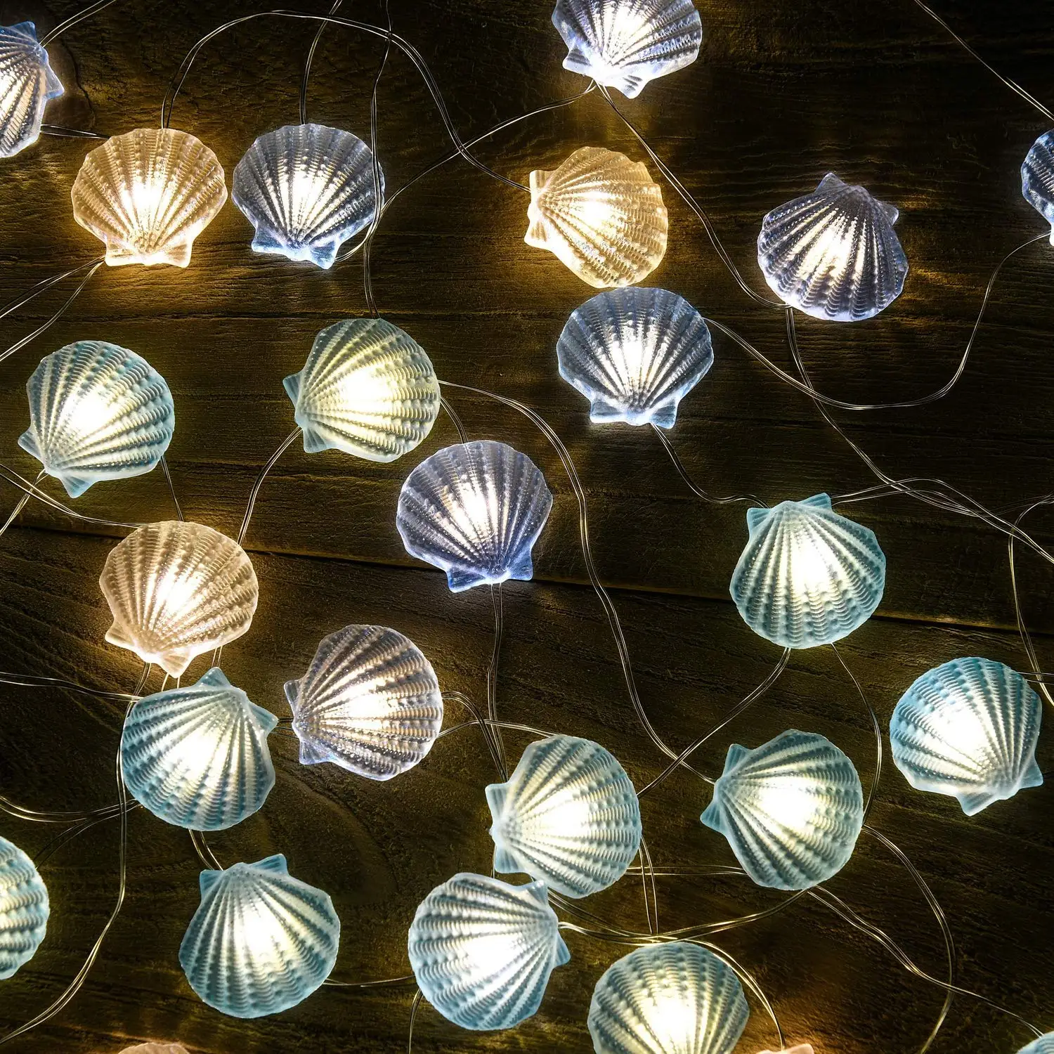 Морские светодиодные гирлянды ракушки под морем пляж украшения для побережья