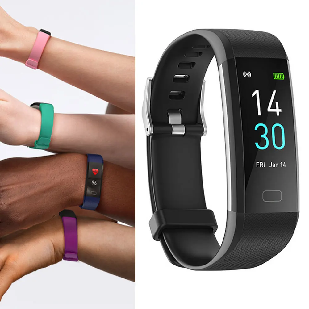 

New Hot S5 Men 's and Women Smart Watch Fitness Tracker Bracelet Temperature Heart Rate Sleep Ip68 Waterproof Smart Bracelet