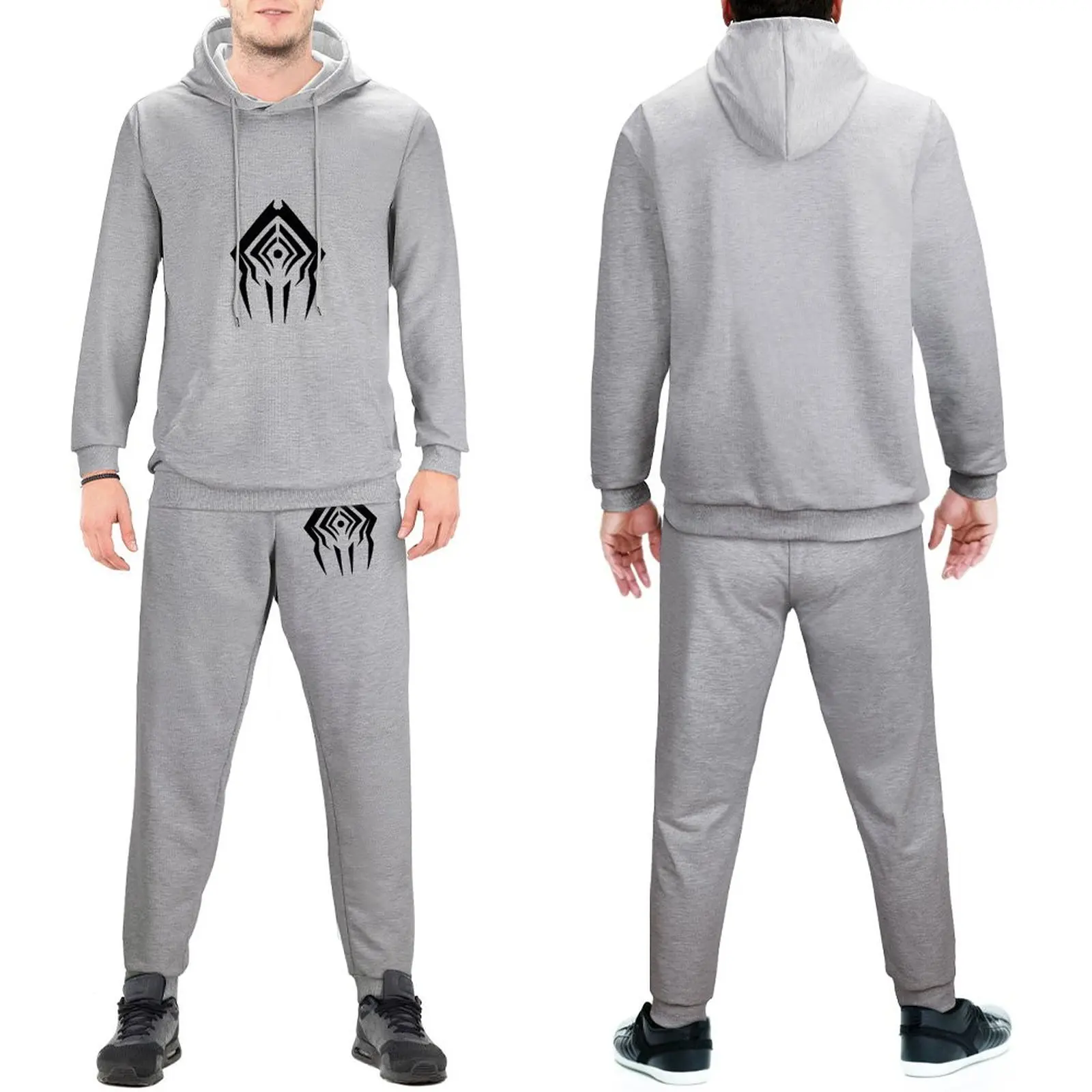 

Warframe Mens Tracksuit Set Warframe Stalker Logo Fashion Sweatsuits Male Sweatpants And Hoodie Set Christmas