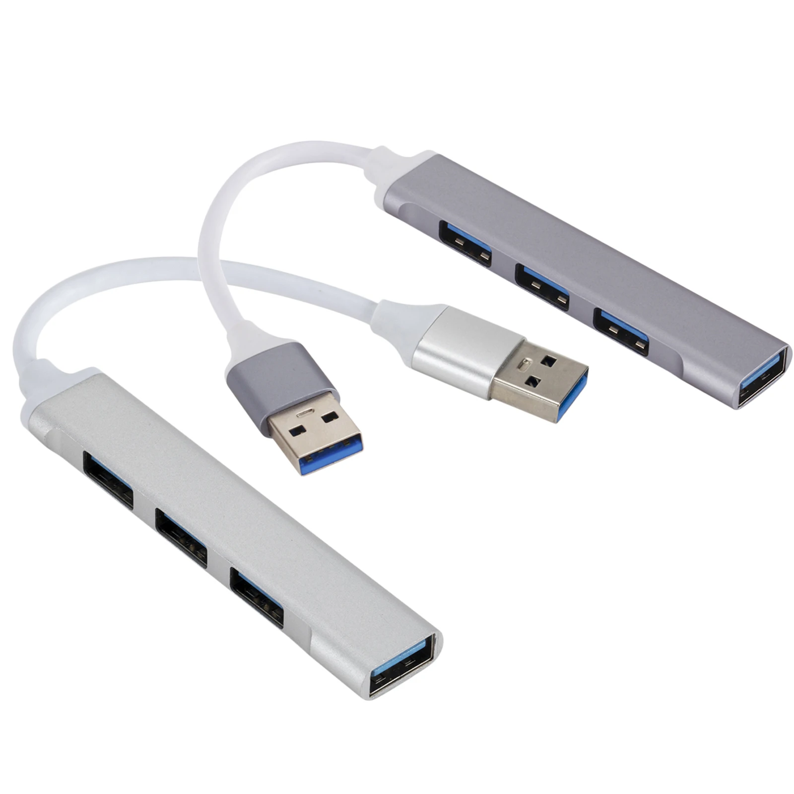 Мини металлический usb хаб 3 0 4 портовый сплиттер адаптер OTG для ПК компьютера