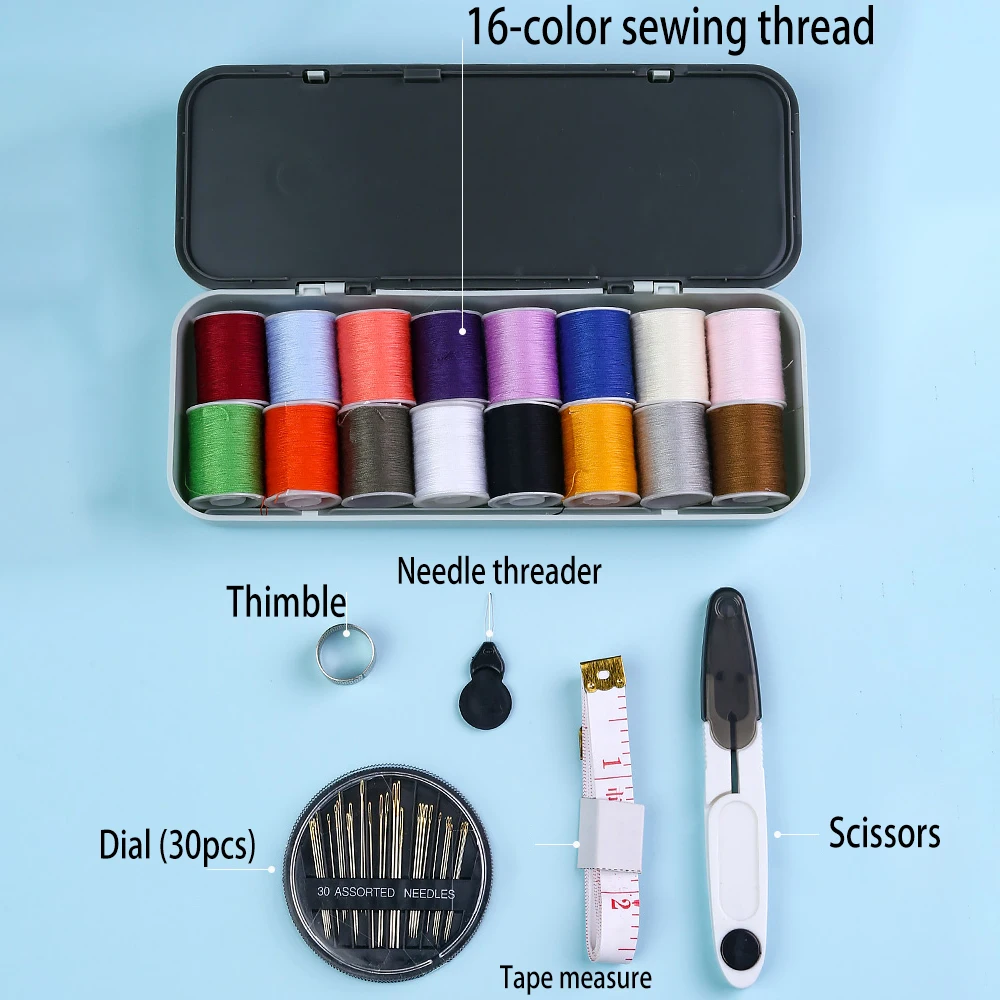 Набор швейных принадлежностей портативный дорожный 21 шт. набор инструментов для