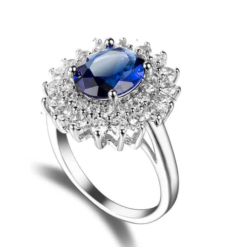 Кольцо женское из серебра 100% пробы с фианитами|Кольца для помолвки| |