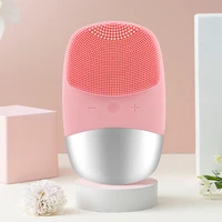 mini usb electric facial cleansing brush silicone face cleansing brush sonic face cleaner skin care tools massager cleaning tool