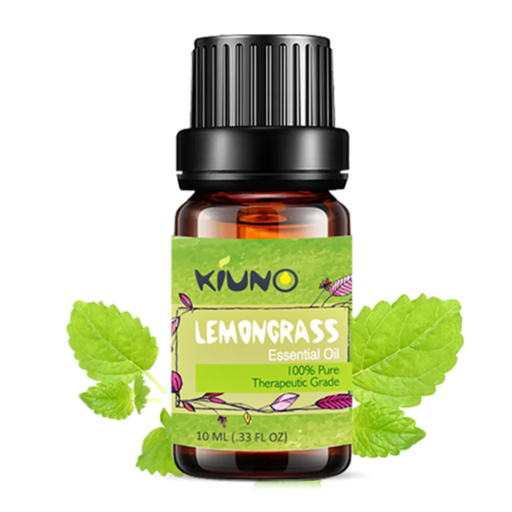 Эфирные масла KINUO Lemongrass 10 мл 100% натуральный антистрессовый экстракт конопли для