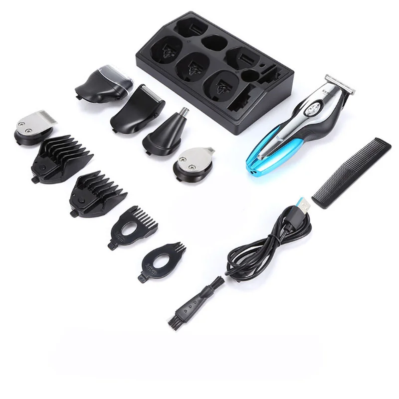 Машинка для стрижки волос 11 в 1 бритва Мужская машинка бритья набор ухода