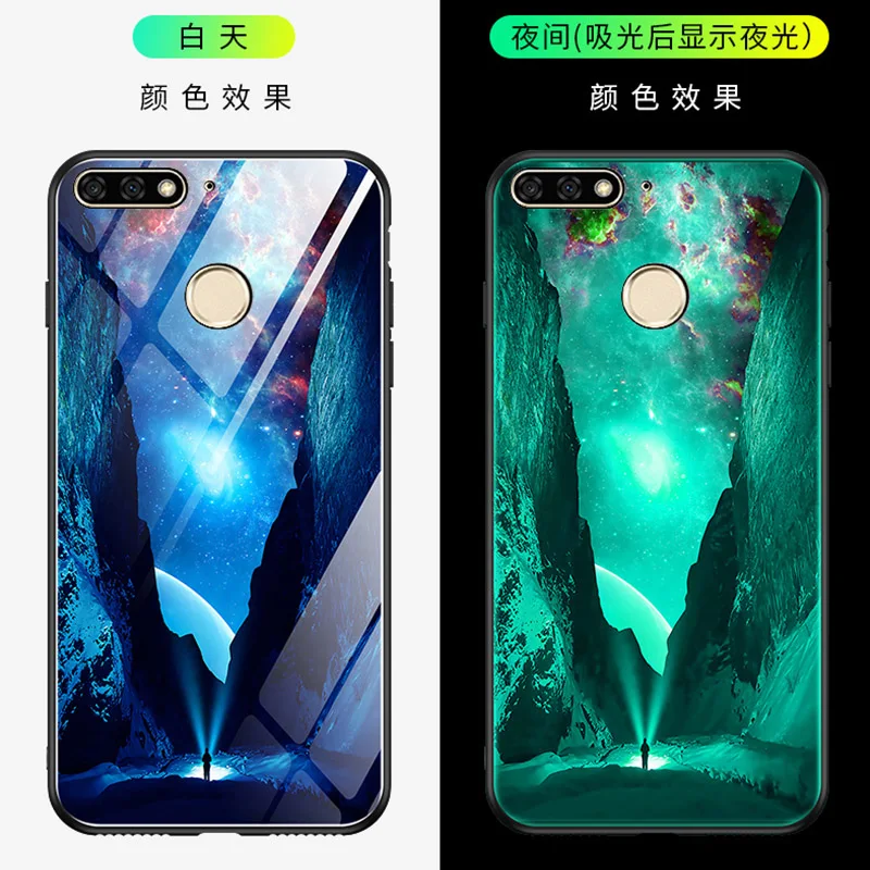 Светящийся чехол из закаленного стекла для OPPO R9S R11 R11S PLUS R15 R15x R17 PRO R19 RENO 2 Z reno2