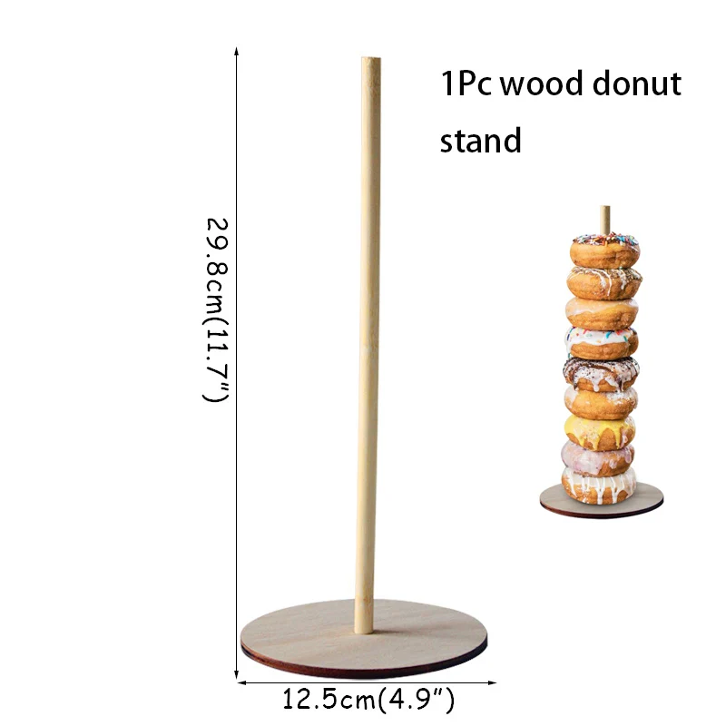 1pc 29cm stand 25/33 см прозрачный акриловый пончик Дисплей держатель Свадебные подароки сувениры пончик барная стойка для хранения Babyshower свадебный душ день рождения пользу - Цвет: 1pc 29cm stand