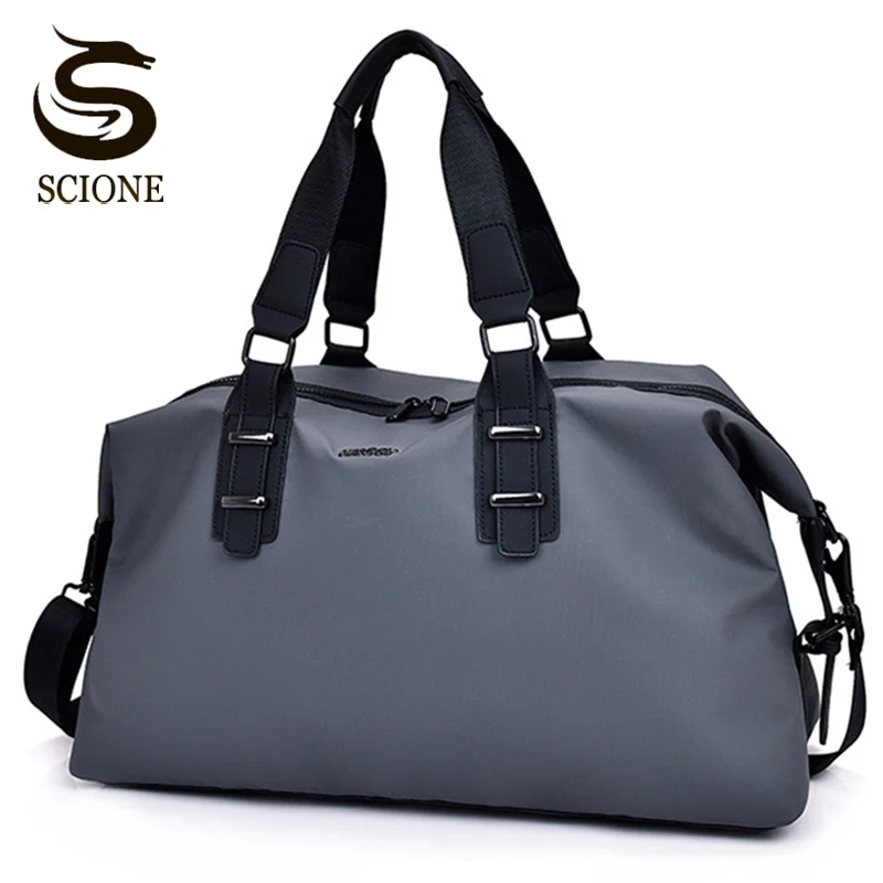 New Men Waterproof Nylon Travel Duffle Bag Male Large Capacity Hand Luggage Casual Business Travel Handbag Weekend Tote XA48M