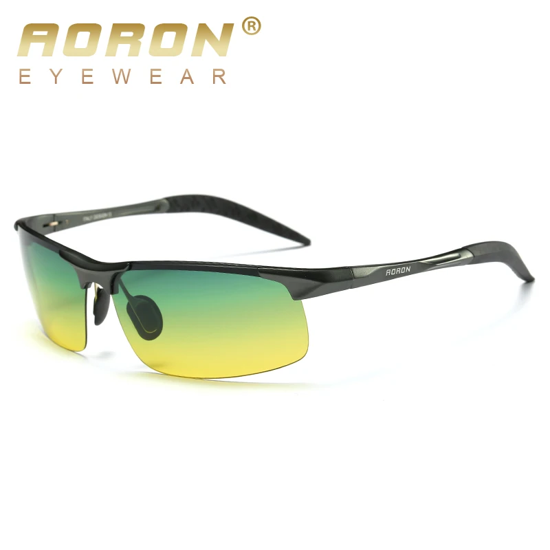 

AORON Aluminum Day Night Vision Men Sunglasses Polarized Glasses Brand Original Goggles Male Design Luxury Driving DN8177