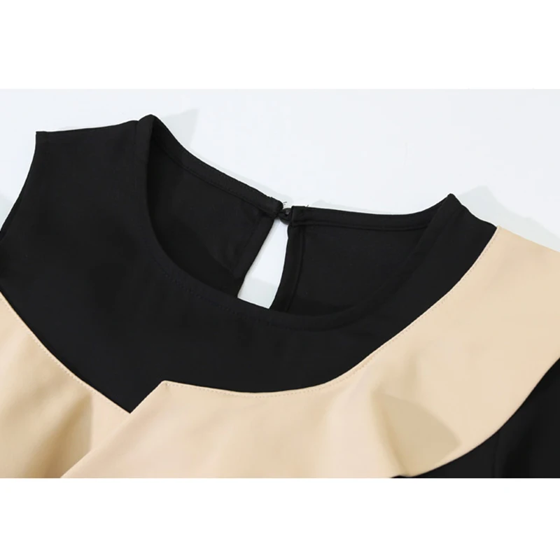 

LJSXLS Summer Chiffon Shirts Women Fashion Ruffles Top Femme Loose Short Sleeve Women's Blouse 2021 Black Elegant Clothes Female