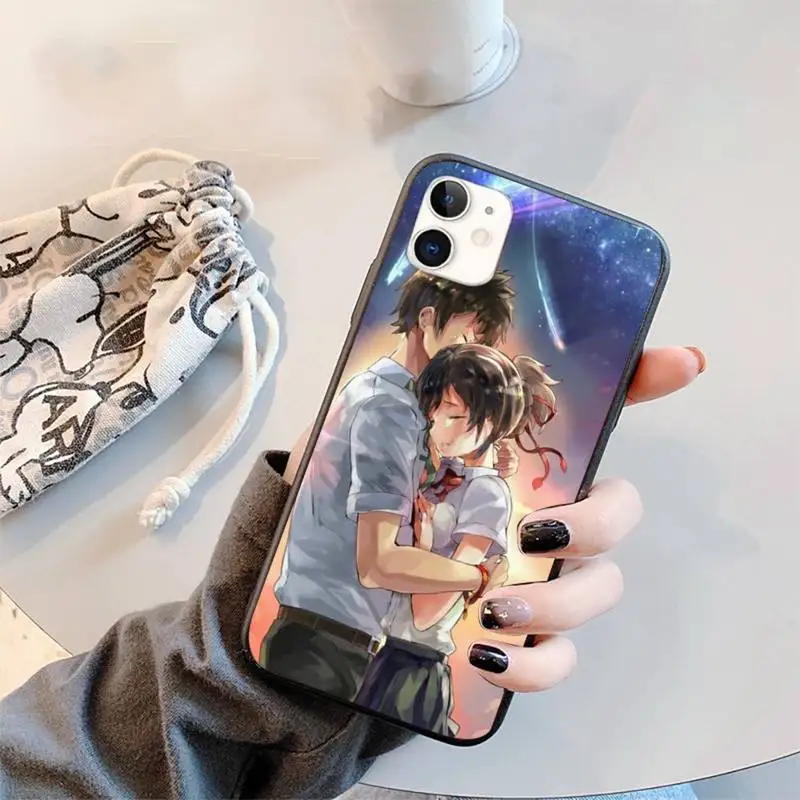 

Anime Your Name Kimi no Na wa Phone Case for iPhone 11 12 mini pro XS MAX 8 7 6 6S Plus X 5S SE 2020 XR