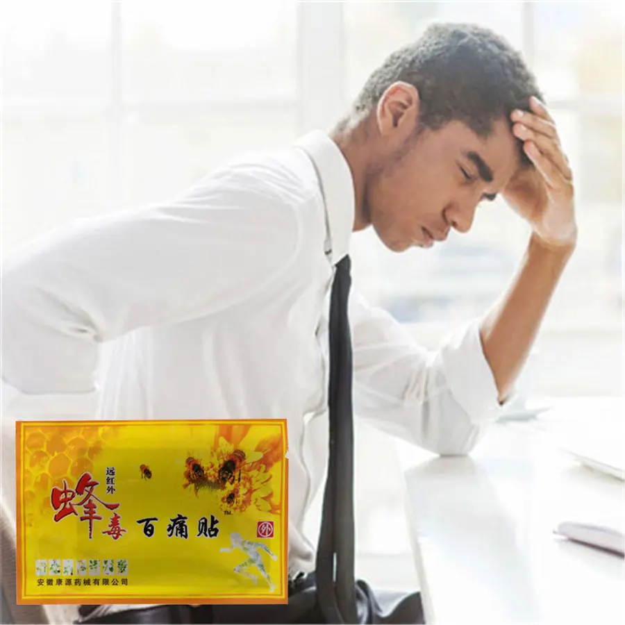 10 мешков пластырь для ухода за телом пчелы и Веном боли в суставах массажа спины