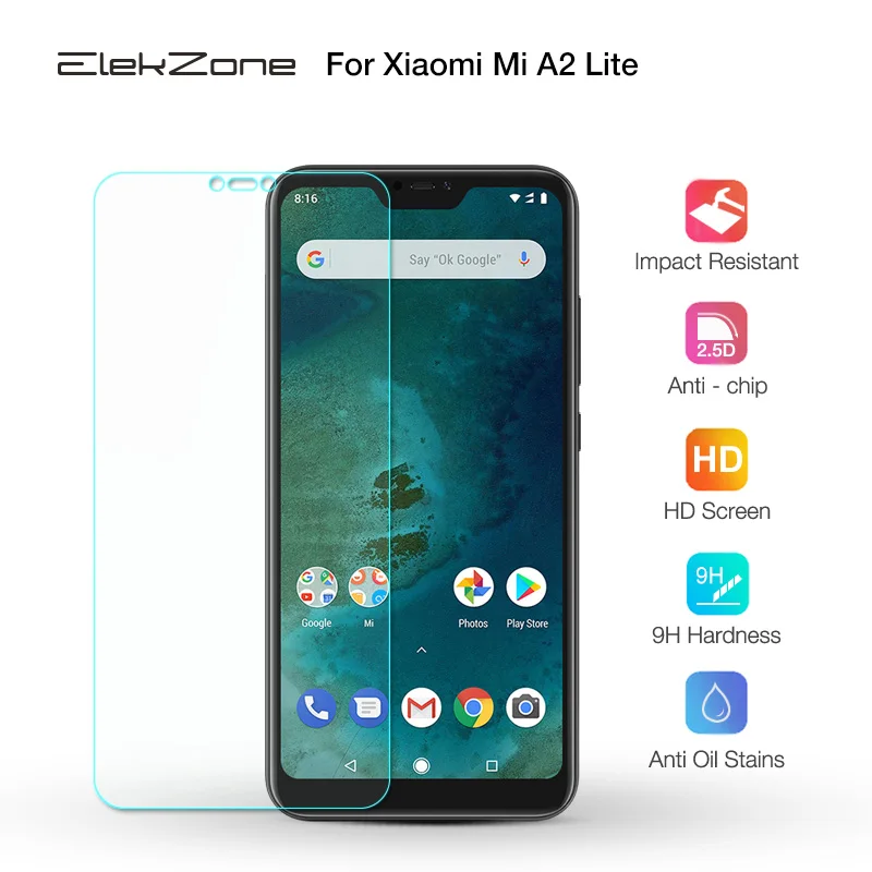 Закаленное стекло 9H с нанопокрытием для экрана телефона Xiaomi Mi A2 Lite Защитная