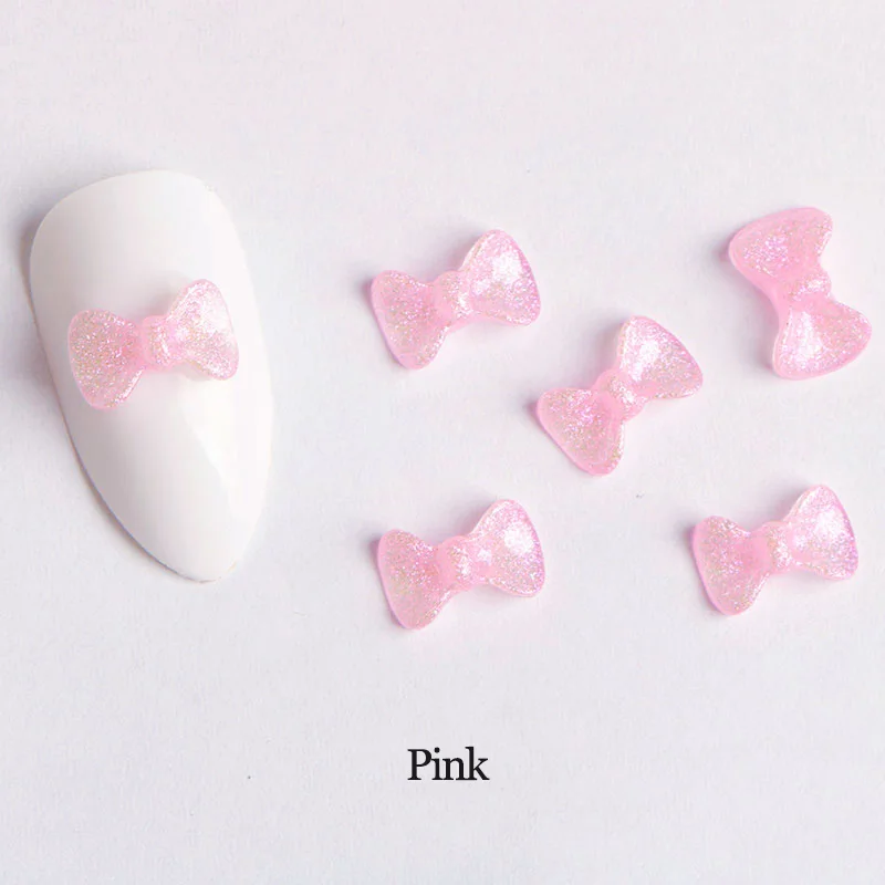 Новый перламутровый светильник из смолы с плоской спинкой галстук-бабочка 6х9 мм