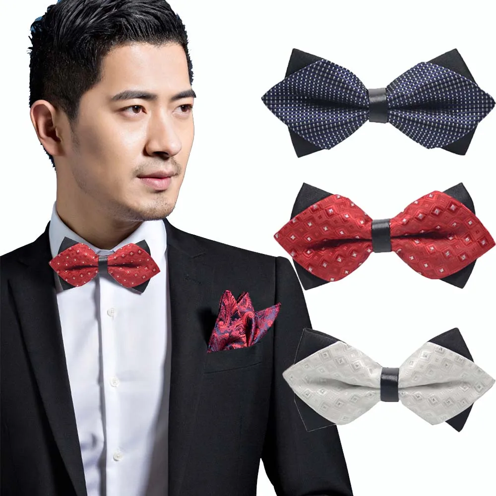 Новый мужской галстук бабочка с узлом бабочкой мужские аксессуары роскошный черный деловой костюм галстуки