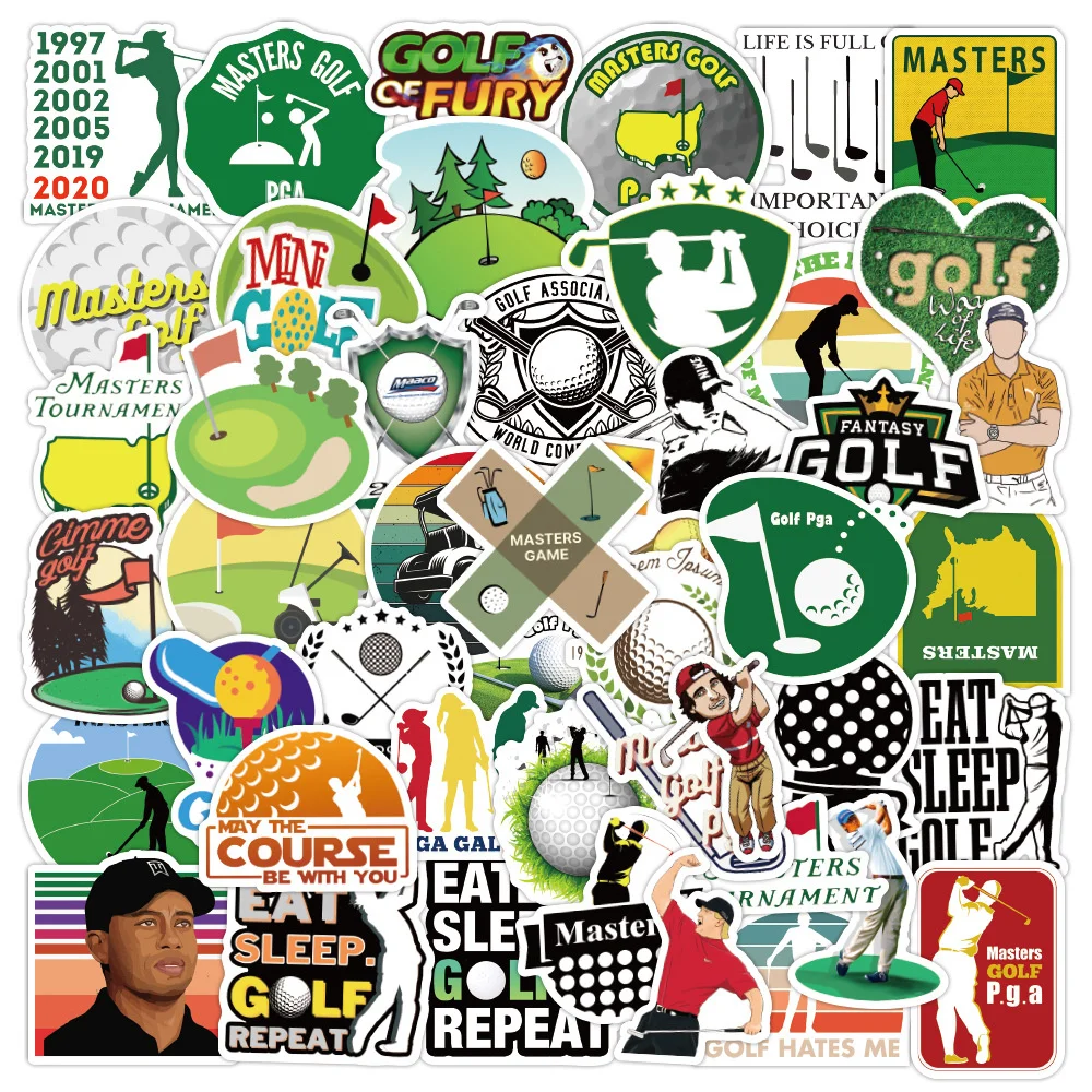 

10/30/50PCS Golf Master Graffiti Stickers Luggage Suitcase Car Helmet Computer Water Cup Car Car Stickers Wholesale