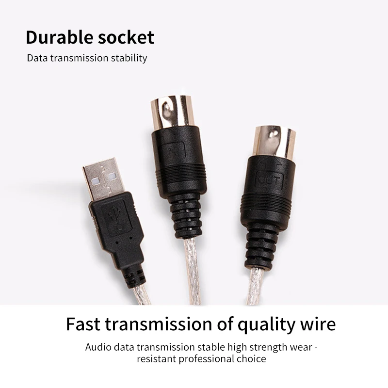 USB In Out MIDI кабель Интерфейс адаптер конвертер для клавиатуры Электронные Ударные