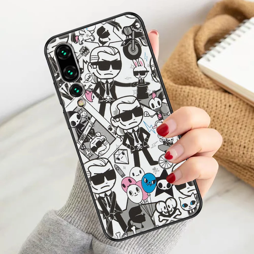 

Famouse Fashion Lagerfelds Phone case For Huawei P Mate P10 P20 P30 P40 10 20 Smart Z Pro Lite 2019 black art shell painting