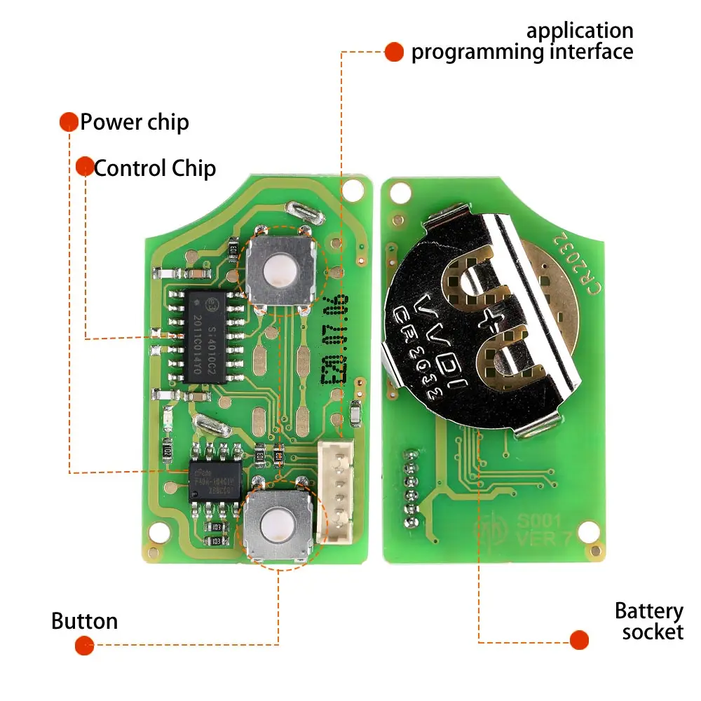 XHORSE XKB508EN B5 стиль 2 кнопки провод универсальный дистанционный ключ для VVDI Key Tool / VVDI2