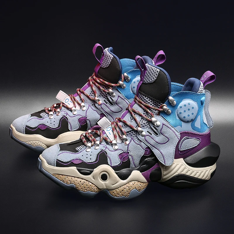 Новинка; высокие кроссовки на платформе; мужская обувь на толстой подошве; мужские ботинки с массивным каблуком для увеличения роста; мужские Стрейчевые разноцветные Прогулочные кроссовки