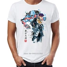 Фирменная Новинка Для мужчин футболка хлопок приключения Джоджо Jojo аниме Manga, потрясающие иллюстрации с О-образным вырезом Футболка уличная одежда