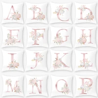 nordic style throw pillow hug pillowcase pink letters cushion pillowcase car sofa lumbar support pillow pillowcase