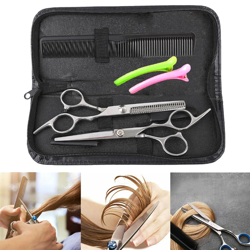 

6" Professional Barber Hairdressing Scissors Hair Cutting Thinning Shears Set