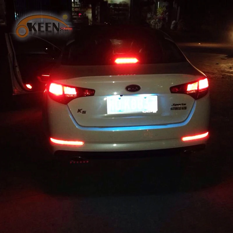 OKEEN для Kia K5 2011 2012 2013 Led задний бампер отражатель лампы автомобиля Led DRL тормозной задний светильник дневной ходовой светильник