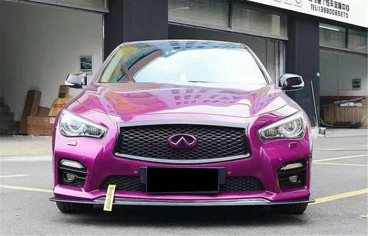 

Sexy2021 Fit For 15 Models of Infiniti Q50 / Q50l Modified Small Surround Carbon Fiber Japanese Version Lip Front Shovel Chin