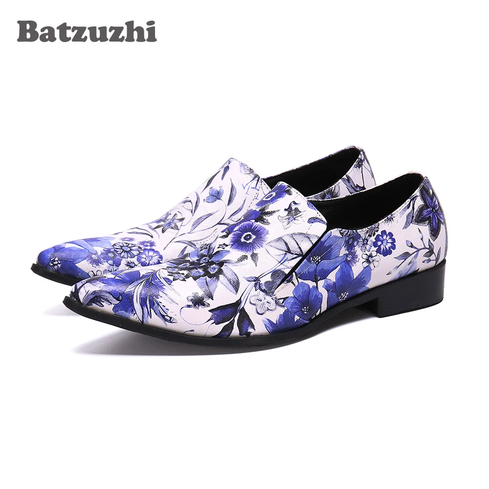 

Batzuzhi Chaussures Hommes Italian Type Fashion Men Shoes Pointed Toe Leather Shoes Men Designer's Leather Oxfords Party Shoes
