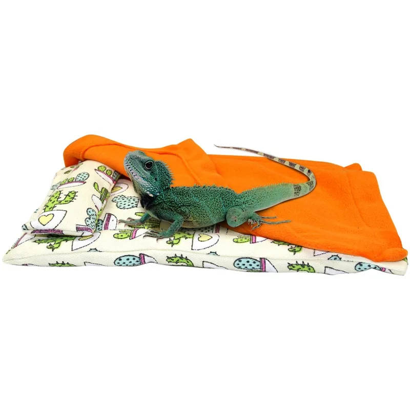 

For Small Animal Lizard Pet Supplies Crawling Pet Sleeping Bed With Pillow And Quilt Small Sleeping Bags