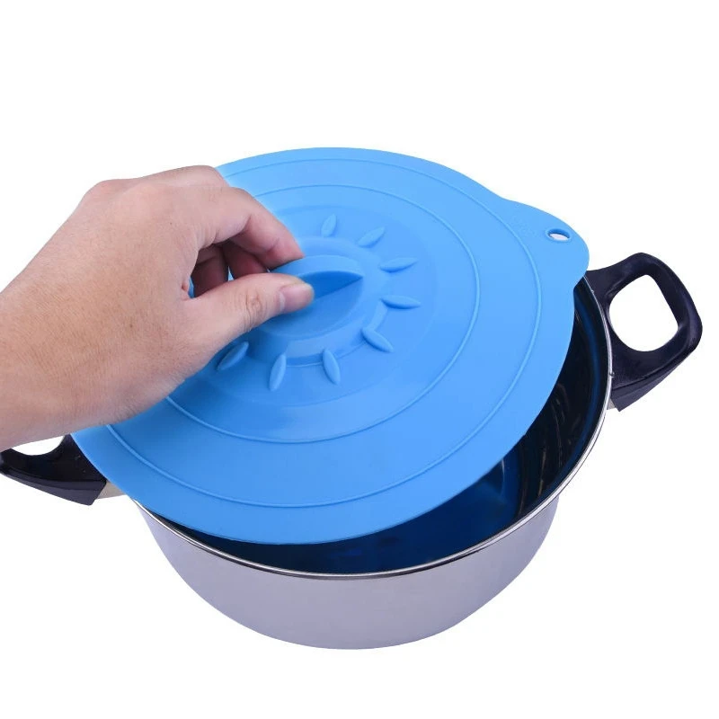 

3Pack Silicone Fresh-Keeping Lid Miniwave Bowl Lid Environmentally-Friendly Sealed Anti-Overflow Pot Lid(17cm/21cm/27cm)