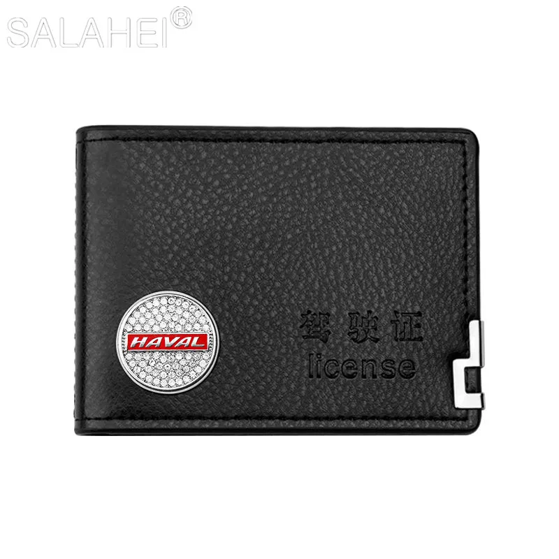 

Auto Leather Driver License Bag Travel Document Driving Cover Portable Card Holder For Haval H6 Coupe M6 H6 H2 H2s H3 H5 H7L H8