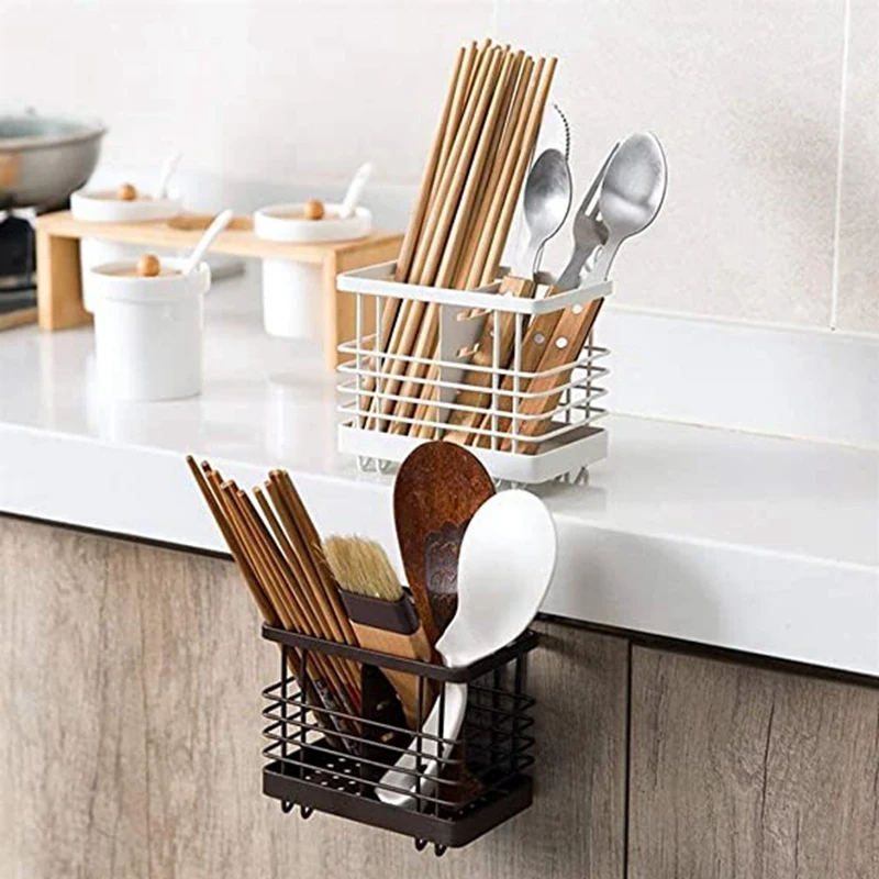 

Household Kitchen Tableware Drain Rack Drain Chopstick Cage Spoon Chopstick Rack Kitchen Accessories Tool Storage Box