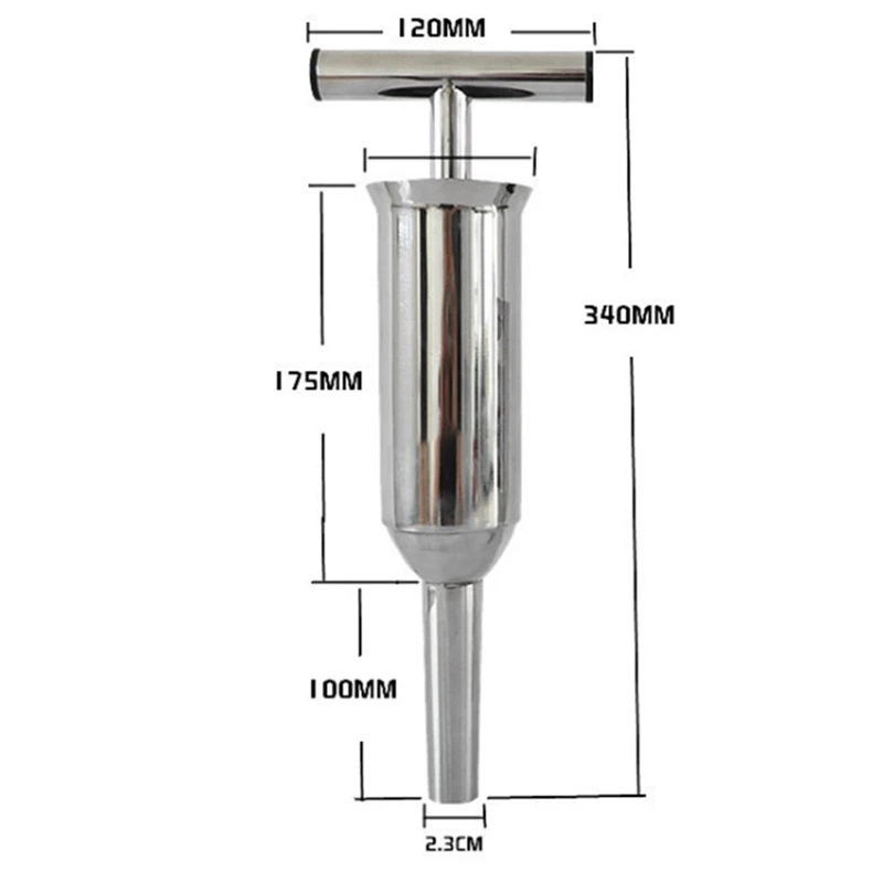 

Homemade Stainless Steel Sausage Maker Sausage Stuffer Filling Nozzle Manual Sausage Syringe Sausage Filler