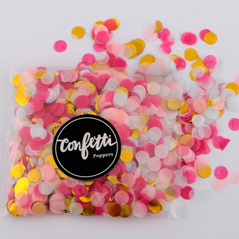 

Colorful Round Confetti Transparent Balloon Filler Wedding Decorations Birthday Party Gift Box Filler 10g