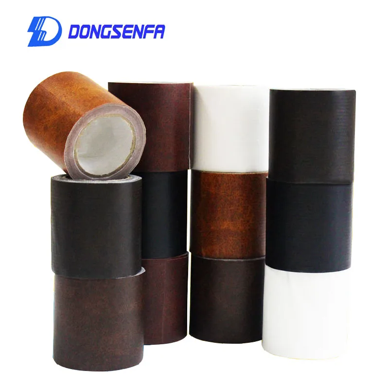 DONGSENFA 1 рулон 5,7 см* 4,6 м деревянная зернистая кожа клейкая лента диван напольная Мебель Ногами линия ремонт лента декоративная лента