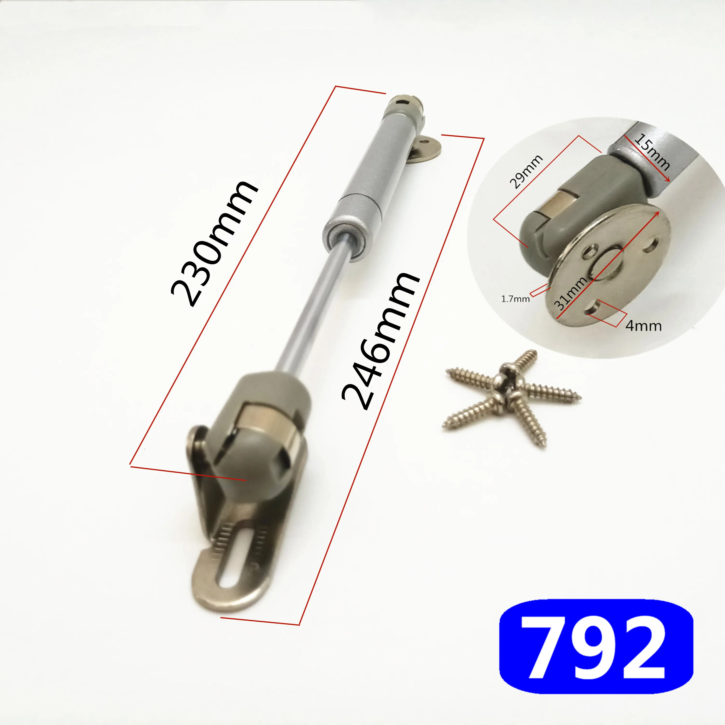 8 дюймовый 30N/100N мебельный шарнир дверной подъемник для кухонного шкафа