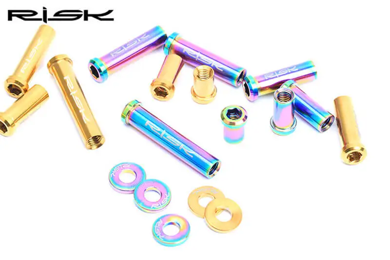 

RISK M6*10/15/20/25/30/40mm Titanium Road Bike C Brake Calipers Bolts For Shimano 105/ULTEGRA/DURA ACE Bicycle Disc Brake Screws