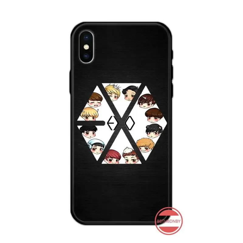 

KPOP EXO Cartoon high quality luxury Phone Case shell for iPhone 11 12 pro XS MAX 8 7 6 6S Plus X 5S SE 2020 XR