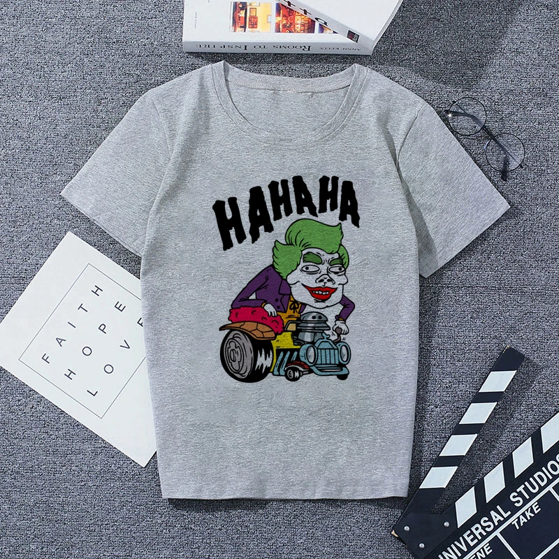 1702465 Футболка с принтом серая Повседневная Уличная мода футболки| |