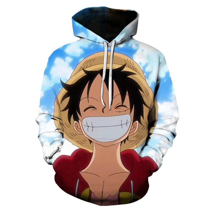 

Anime characters men and women autumn and winter street style personality hooded sweater couple thickened super fire 3D printing