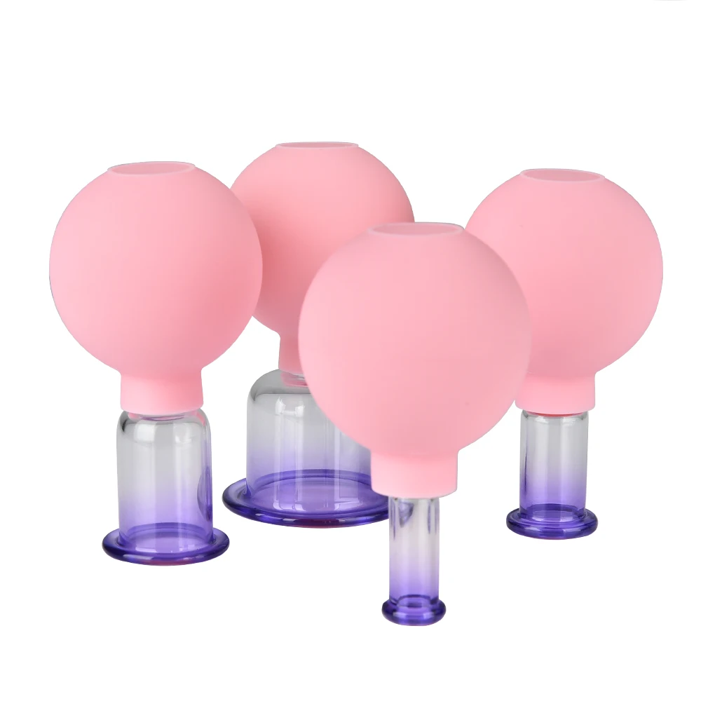 5 размеров высокое качество медицинское стекло и резина Вакуумные присоски чашки