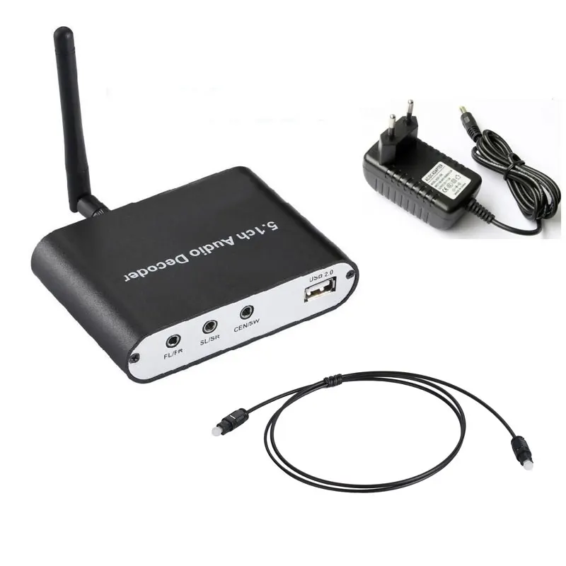 DA615 5.1CH Audio Decoder Bluetooth 5.0 Reciever DAC Wireless Adapter Optical Coaxial AUX USB disk play DTS AC3 FLAC | Электроника