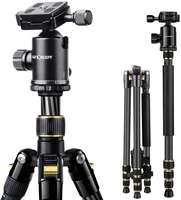 kf concept tc2534 carbon fiber tripod 66 inch professional lightweight tripod with monopod and ball head for dslr slr camera