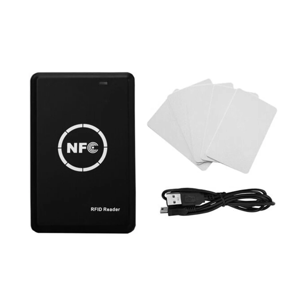 

RFID Card Reader Copier Duplicator 125KHz Key Fob NFC Smart Card Reader Writer 13.56MHz Encrypted Programmer ID IC Cards Tags
